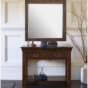 Victoria Oak : Bàn Console Với Gương 90 x 90cm